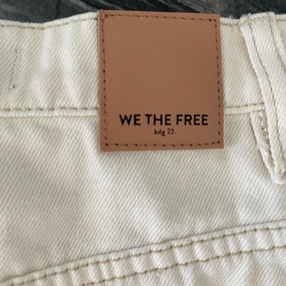 Free People Brea Cutoff Skirt White 24 NWT - Picture 7 of 9